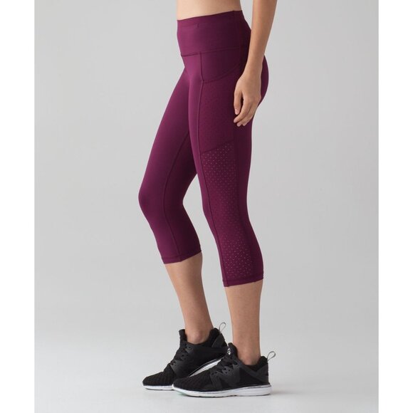 Lululemon Mind Over Miles Crop 17" Marvel size 2 - Picture 1 of 5